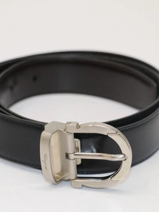 Salvatore Ferragamo Reversible Gancini Belt 67 9781/00 - Black/Brown main image 12
